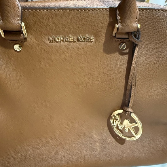 Michael Kors Brown Saffiano Leather Satchel - Picture 4 of 7